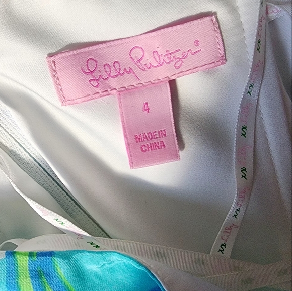 Lilly Pulitzer Blue and Green Patterned Dress - Picture 4 of 4